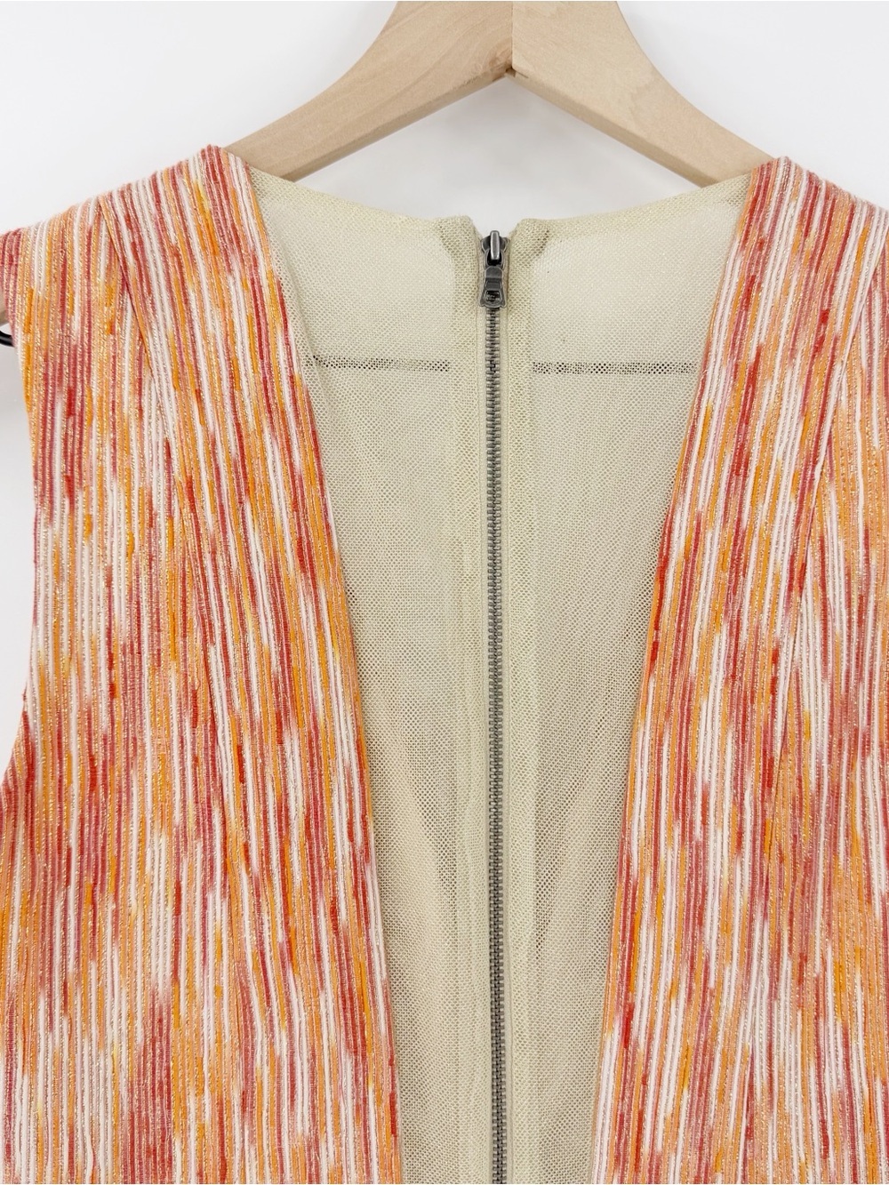 Alice + Olivia Pacey Lantern Dress Size 6 Pink Orange Wedding Guest Cocktail - Picture 4 of 8